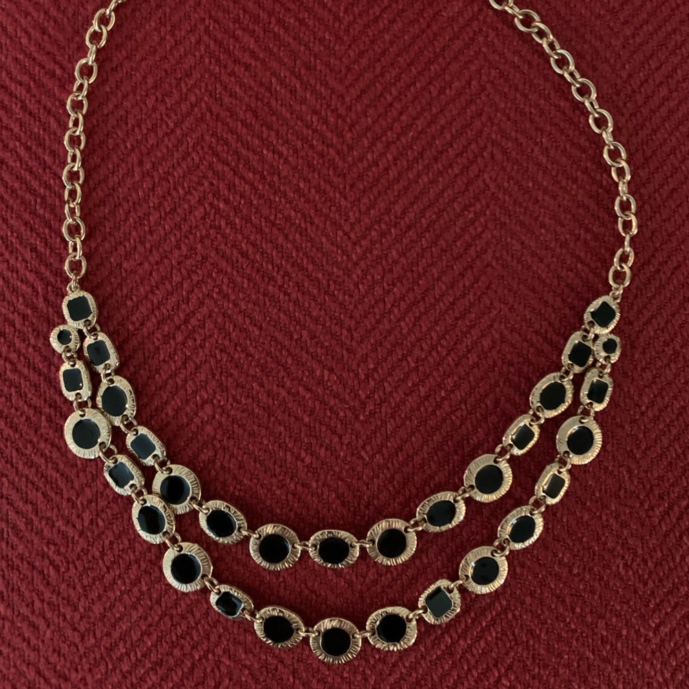 Vera Bradley Black and Gold Necklace